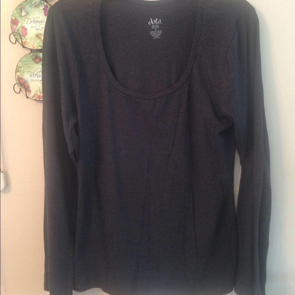 XL Dark grey long sleeve shirt